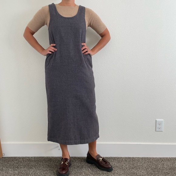 Black Crane wool look cotton blend jumper gray XS but oversized fit and cute! - Picture 1 of 6